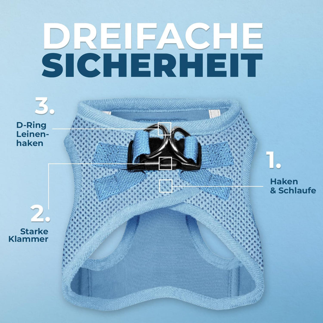 Voyager Step-In Air Hundegeschirr by Best Pet Supplies - All Weather Mesh Step in Vest Harness für k