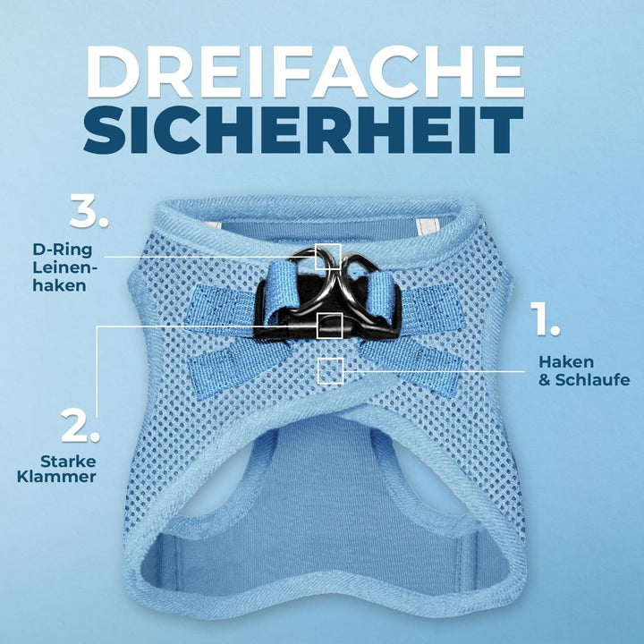 Voyager Step-In Air Hundegeschirr by Best Pet Supplies - All Weather Mesh Step in Vest Harness für k