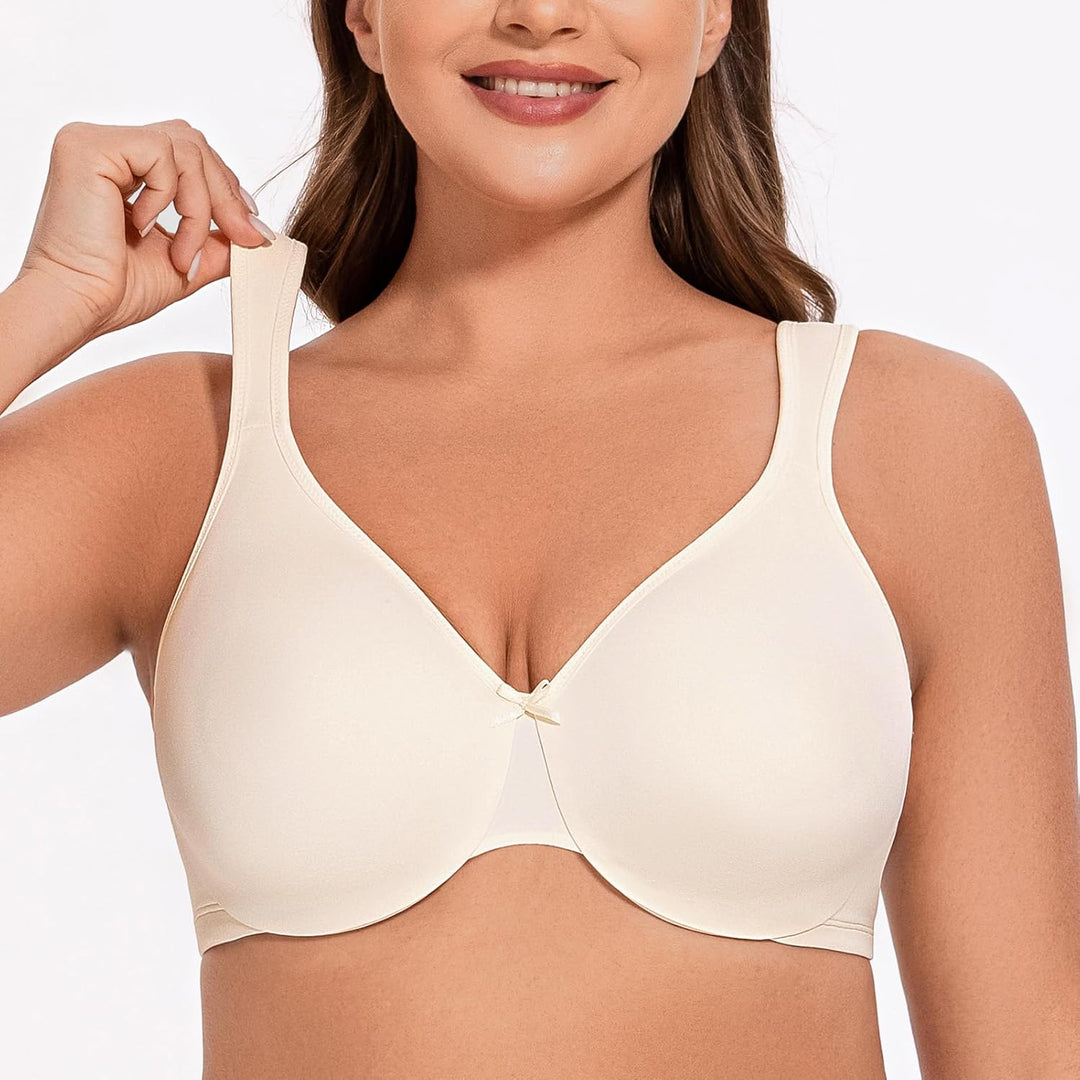MELENECA Damen-Minimizer-BH in Übergrösse, vollständig bedeckend, nahtlos, nicht gepolstert 70C Gebr
