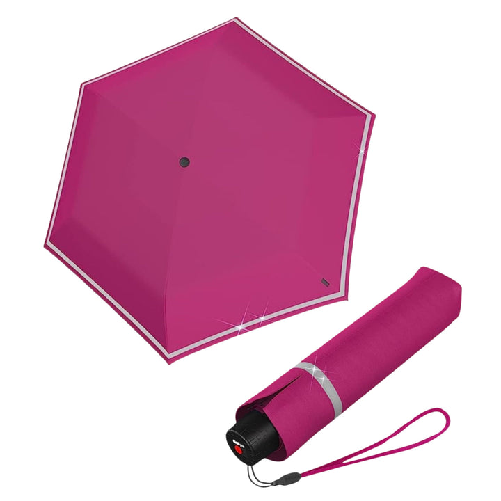 Knirps Rookie manual Kinder Regenschirm flamingo, 90 cm, Flamingo