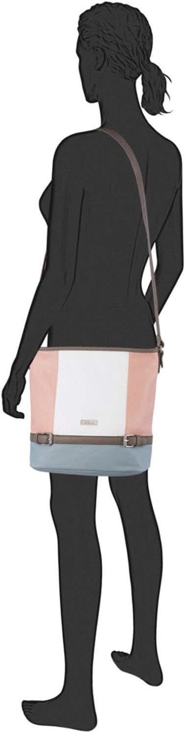 TOM TAILOR bags Juna Damen Hobo Bag Schultertasche 30 x 10 x 28 Mixed Rose, 30 x 10 x 28 Mixed Rose