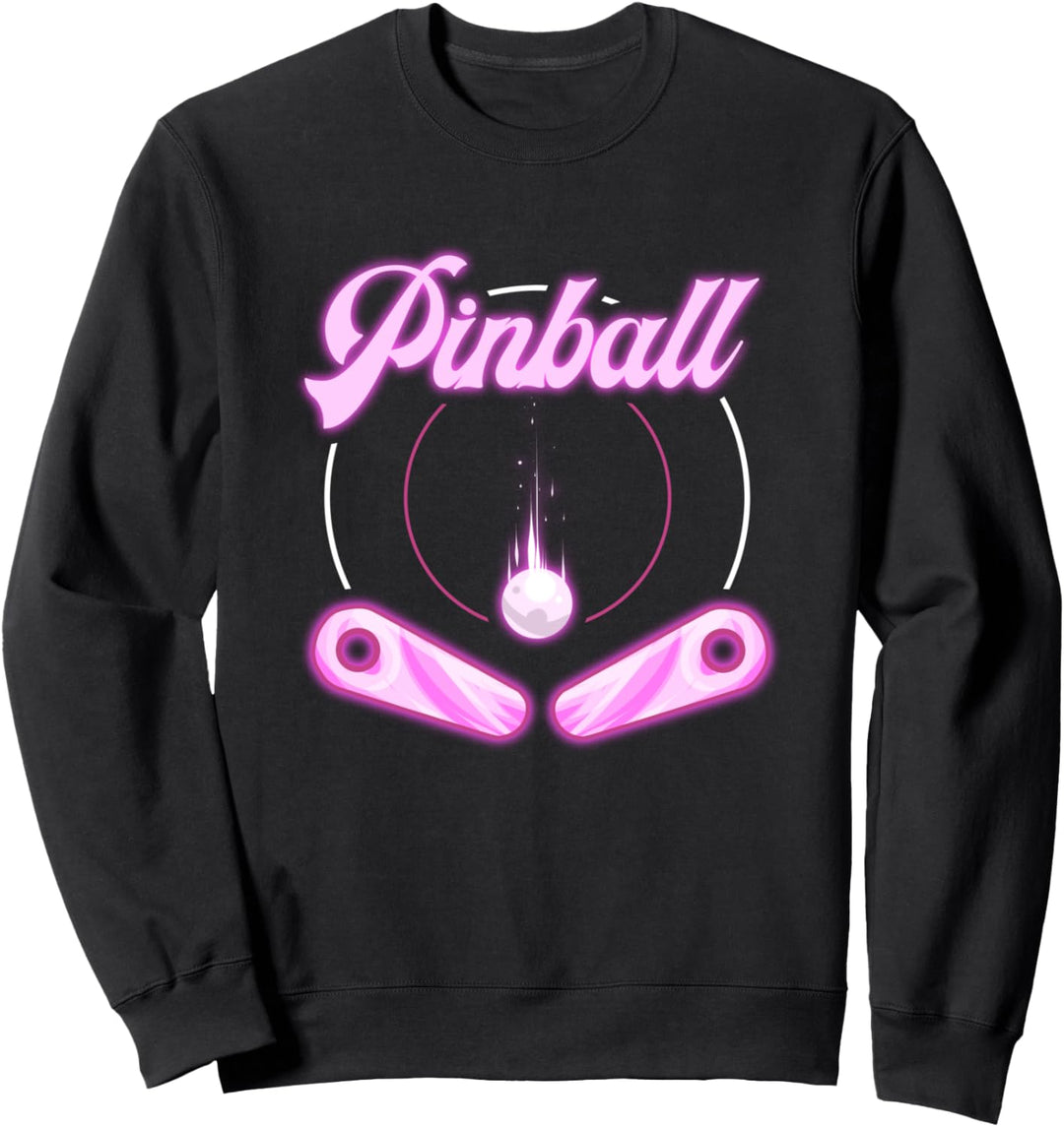 Pinball Arcade Retro Flipperautomat Design Geschenk Sweatshirt