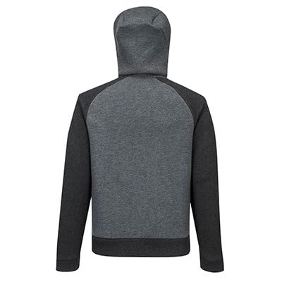 Portwest DX4 Kapuzenjacke mit Reissverschluss, Grösse: L, Farbe: Metal Grau, DX472MGRL L Metallgrau,