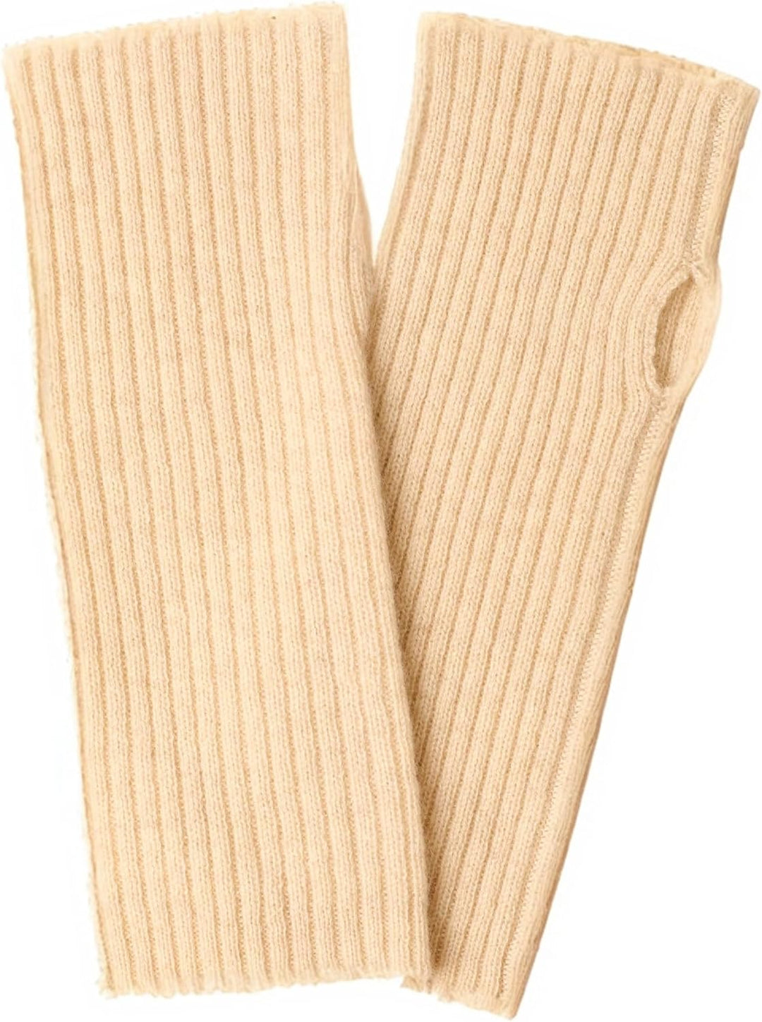 Prettystern Damen Kaschmir-Wolle Gerippte Fingerlose Handschuhe Hand-Stulpen handgelenk-wärmer Pulsw