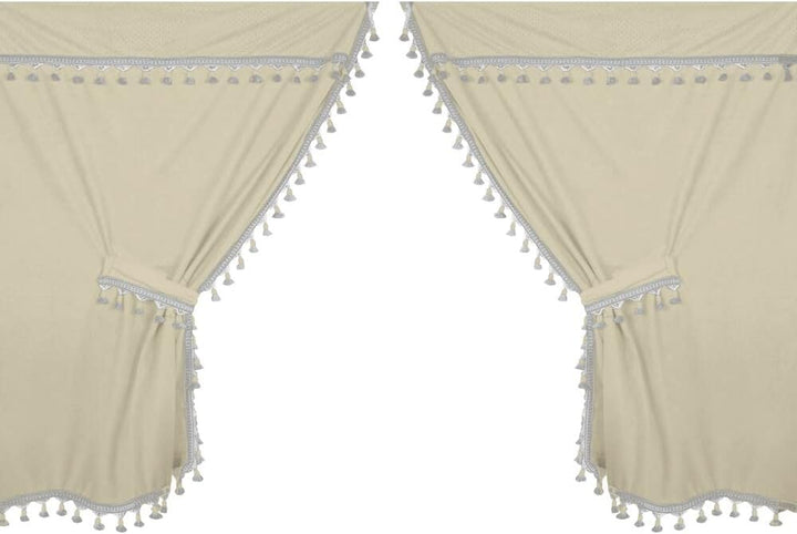 Lampa 97979-Set Microfaser Vorhänge für LKW, Creme