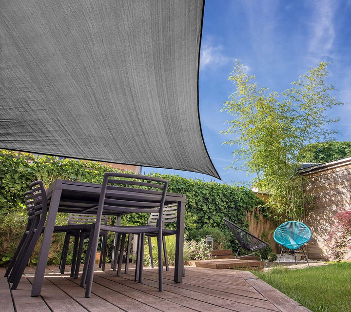 Royal Gardineer Sonnenschutz Garten: Sonnensegel für Balkon, Terrasse & Garten, rechteckig, 3 x 4 m,