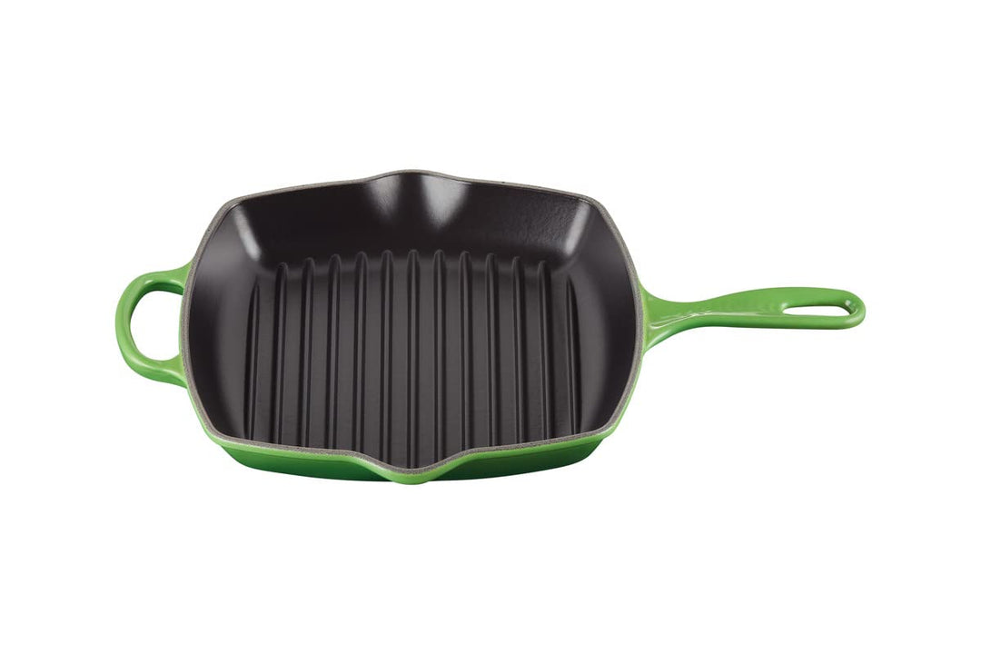 Le Creuset Signature Gusseisen-Grillpfanne, Quadratisch, 26 cm, Für alle Herdarten inkl. Induktion g