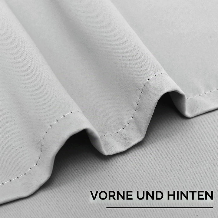 XWZO Blickdichte Vorhänge Verdunklungsvorhänge mit Ösen 2 Stücke Gardienen mit Raffhalter Lichtundur