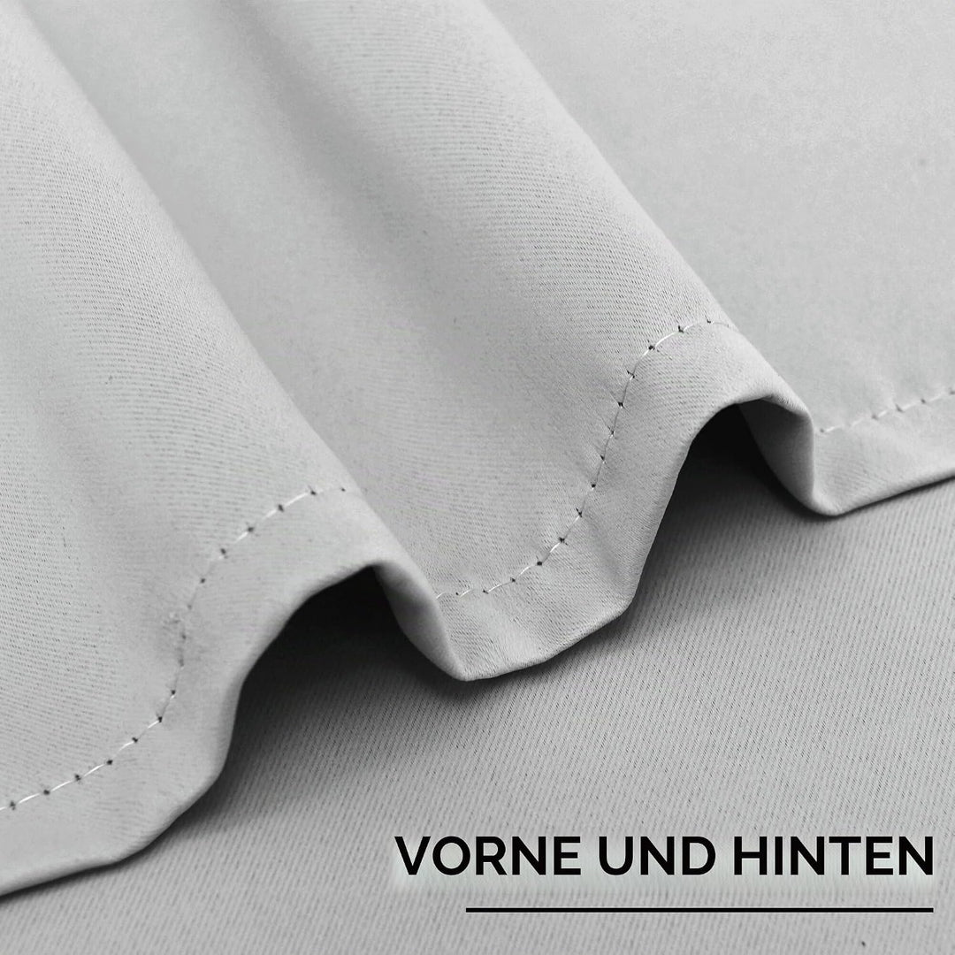 XWZO Blickdichte Vorhänge Verdunklungsvorhänge mit Ösen 2 Stücke Gardienen mit Raffhalter Lichtundur