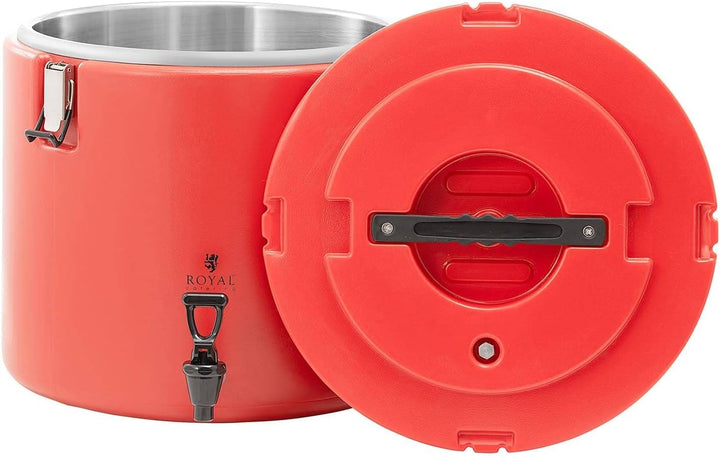 Royal Catering RC_TT_5 Isolierbehälter 30 L Ablasshahn Warmhaltebehälter Isolierbehälter für Essen W