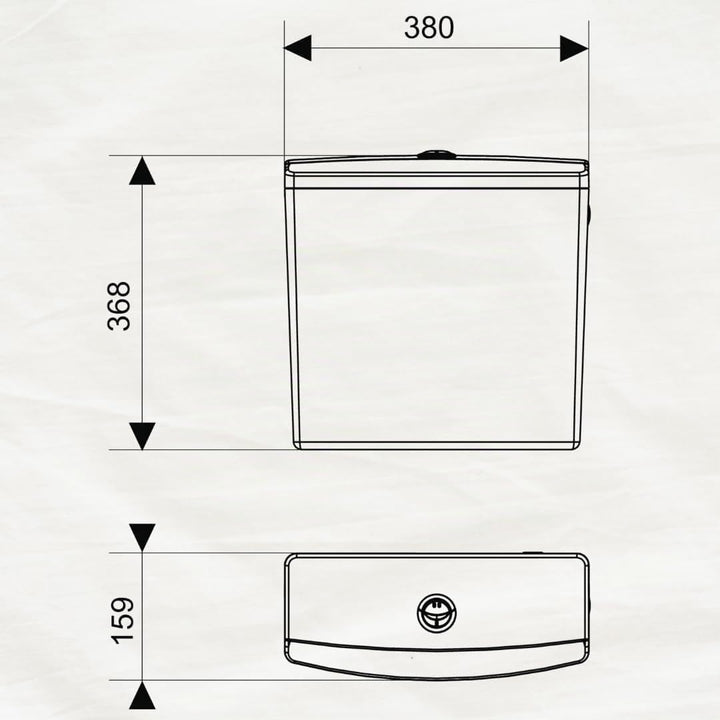 Wirquin Reviso 50717361 Hohe-Level 1-Spülkasten Volumen