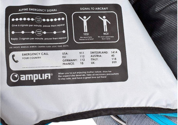 AmpliFi Track 17 Fahrrad Rucksack grau