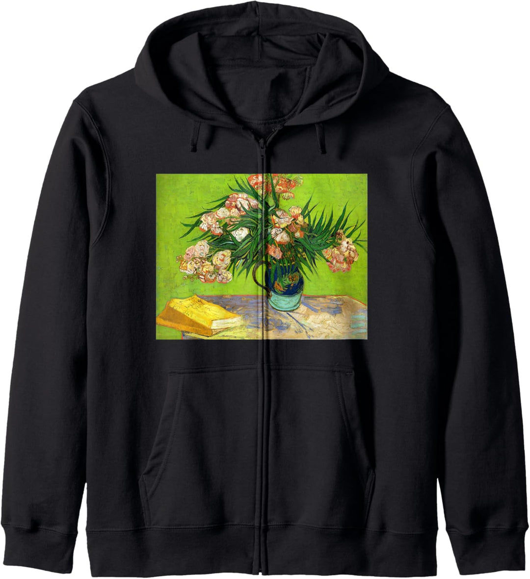 Vincent van Goghs Oleander und Bücher Kapuzenjacke