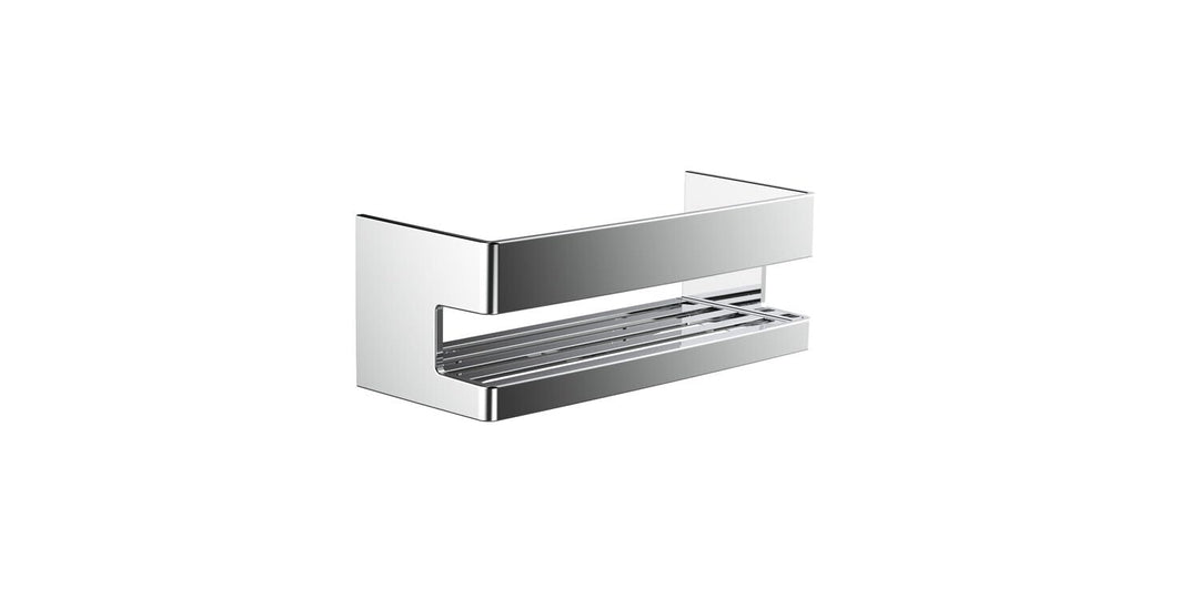 Emco System2 Schwammkorb, zum Anbohren, hochwertige Duschablage aus Metall, Duschkorb für Badeutensi