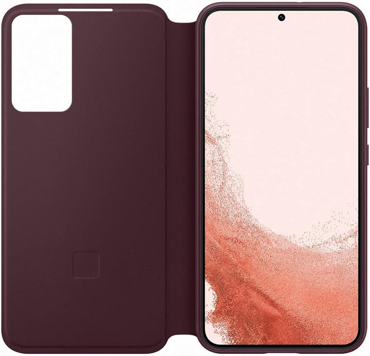 Samsung Clear View Smartphone Cover EF-ZS906 für Galaxy S22+, Flip Cover, Handy-Hülle, extra-dünn, s