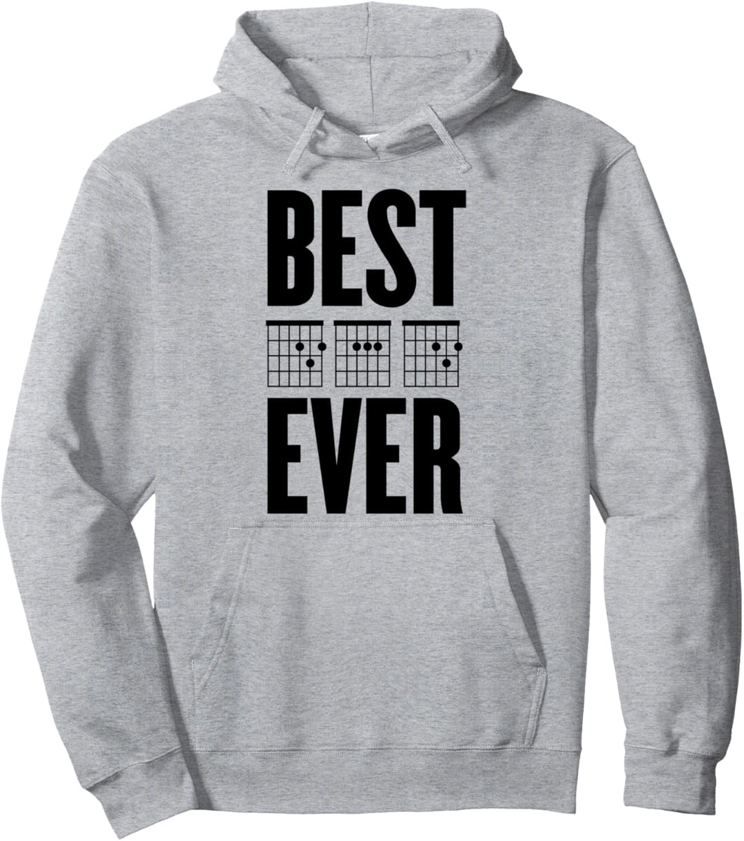 Lustige Gitarre Bestes Vintage-Musikgeschenk des Vaters Pullover Hoodie