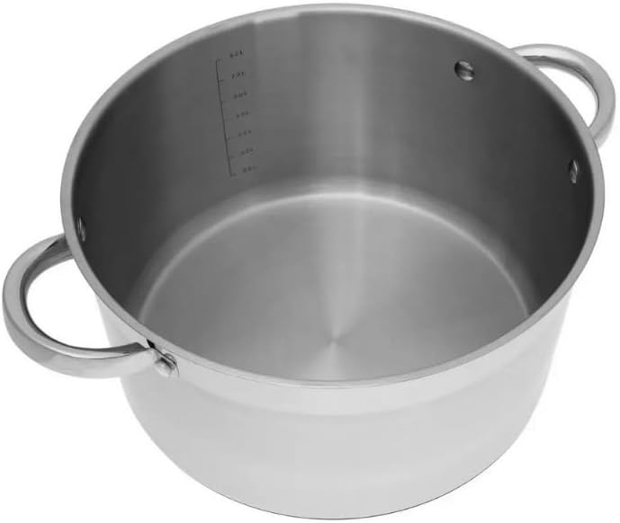 Topf Induktion Kochtopf, Edelstahl, mit Glasdeckel Dampfloch, unbeschichtet, für alle Herdarten, Bac