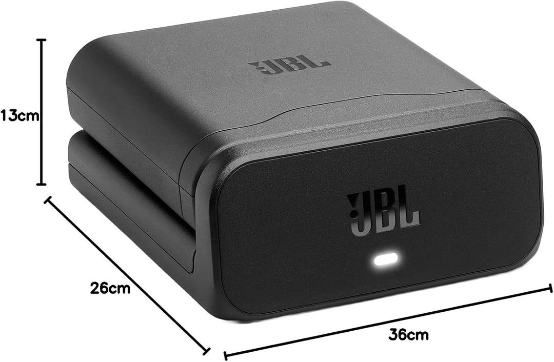 Der JBL Battery 400 mit Ladecase lässt Sich in Sekundenschnelle austauschen, sodass Ihre JBL PartyBo