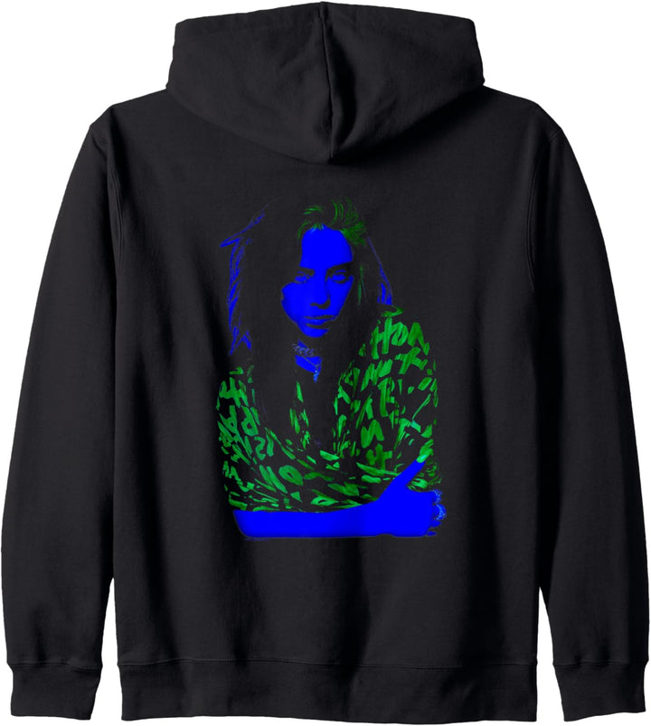 Billie Eilish Music Neon Backlit by Rock Off Kapuzenjacke