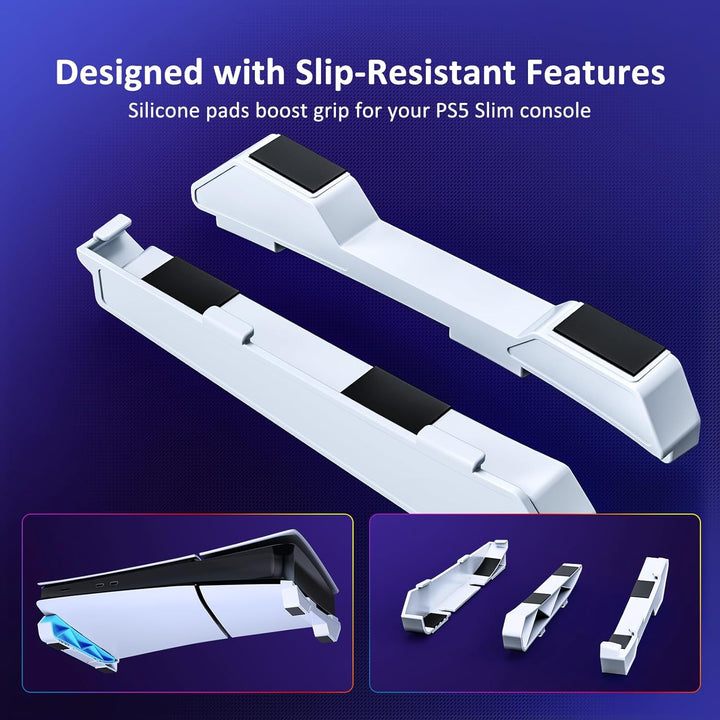 NexiGo PS5 Slim/Pro Zubehör Horizontalständer, [Minimalistisches Design], PS5 Slim / PS5 Pro Basisst