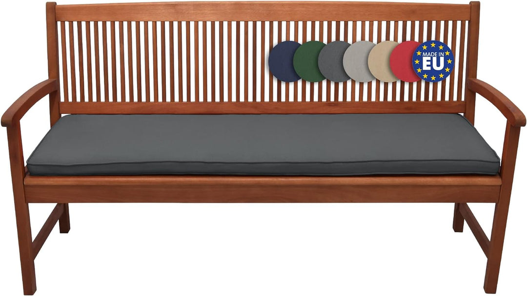 Beautissu Loft BK Auflage Bankkissen 100x48x5 cm Sitzkissen für Gartenbank Polster Auflage Gartenmöb