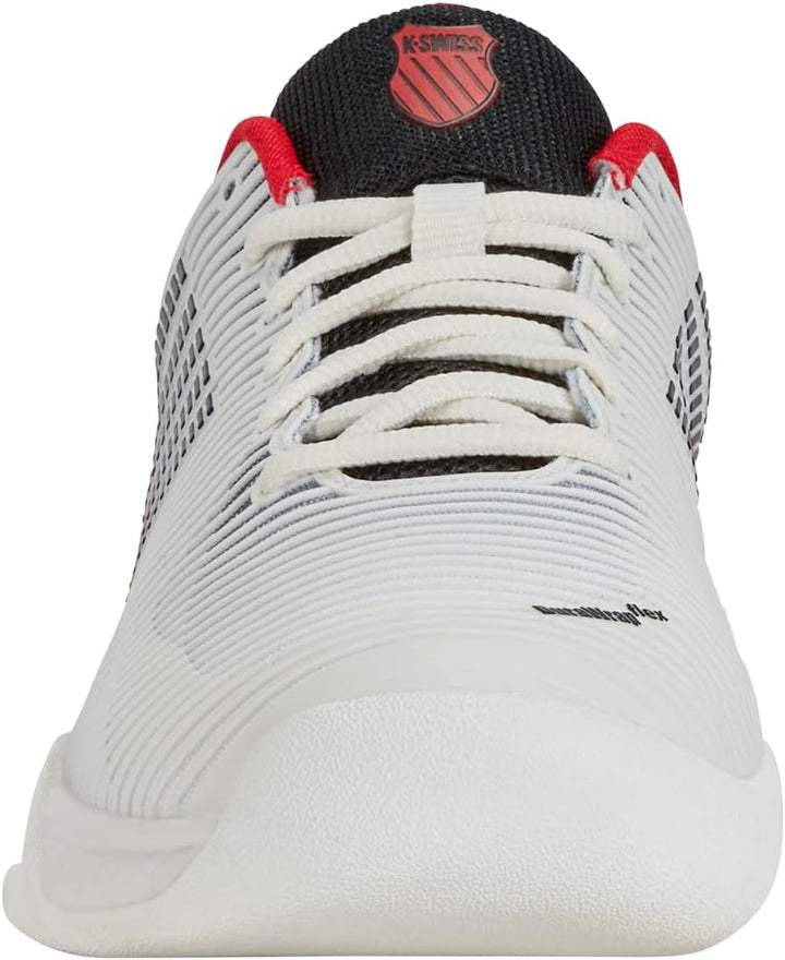 K-Swiss Herren Hypercourt Express 2 Carpet Tennis Shoe, Bright White Stretch Limo High Risk Red