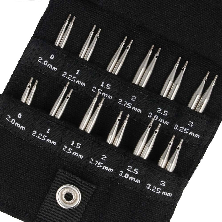 Chiaogoo - Chiaogoo Twist (5 + 8 cm, 2,00 - 3,25 mm) Kurz austauschbare Kreisnadel -Tipps Combo Pack