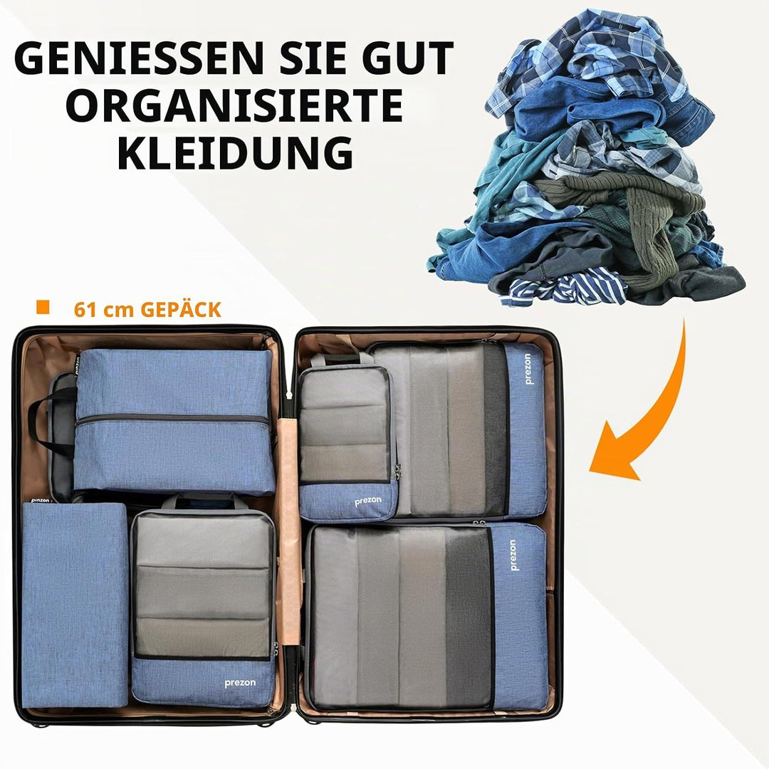 Prezon Komprimierbaren Packwürfeln zur Organisation Ihres Reisegepäcks, Compression Packing Cube, Pa