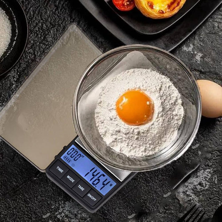 Digitale Kaffeewaage mit Timer, 0.1g Genauigkeit Espresso Waage mit Hochempfindlicher Sensor, Kaffee