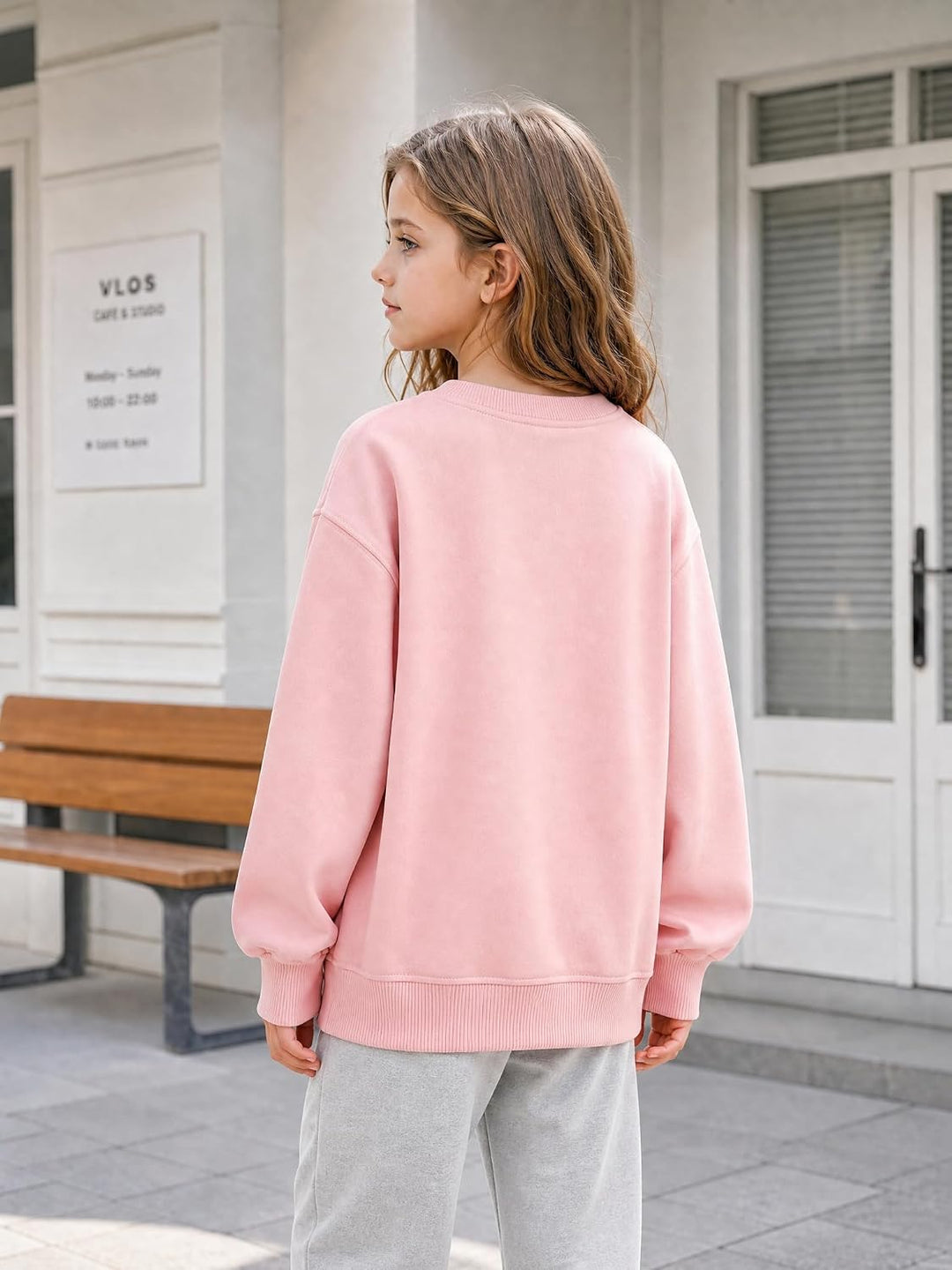 Sweatshirts Mädchen Jungen Casual Pullover Classic Baumwolle Hoodie Rundhalsausschnitt Langarmshirts