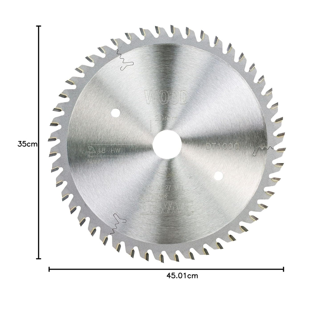 Dewalt Kreissägeblatt Extreme für Tauchkreissägen DT1090 (165/20, 48 Zähne, WZ, 5°, für feine Schnit