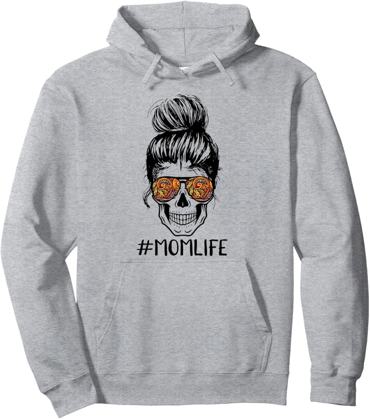 Cooles Mom Life Design für Mama mit Totenkopf Pullover Hoodie