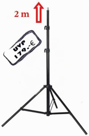 DynaSun Lampenstativ W803 220cm Profi Qualität Stativ für Blitze/Lampen + Tasche, 220 cm