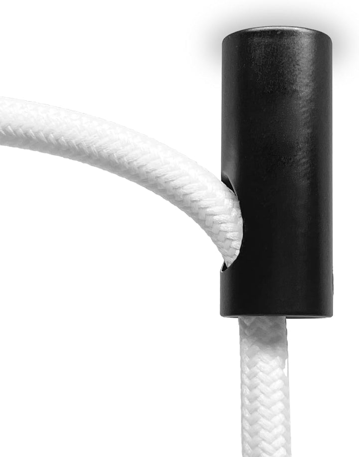 smartect Aluminium Wand- und Deckenpins zum Fixieren von Textilkabeln [4 Stück, Schwarz] Deckenbefes