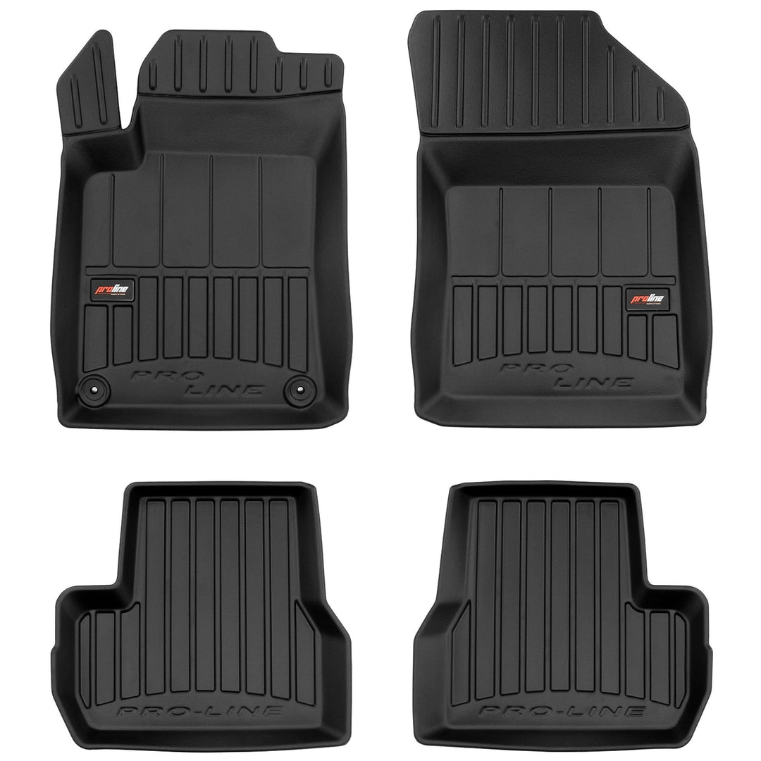 M MOTOS Gummimatten Auto Fussmatte passt für Citroen C3 II 2009-2016 Verbessern Sie Ihren Reisekomfo