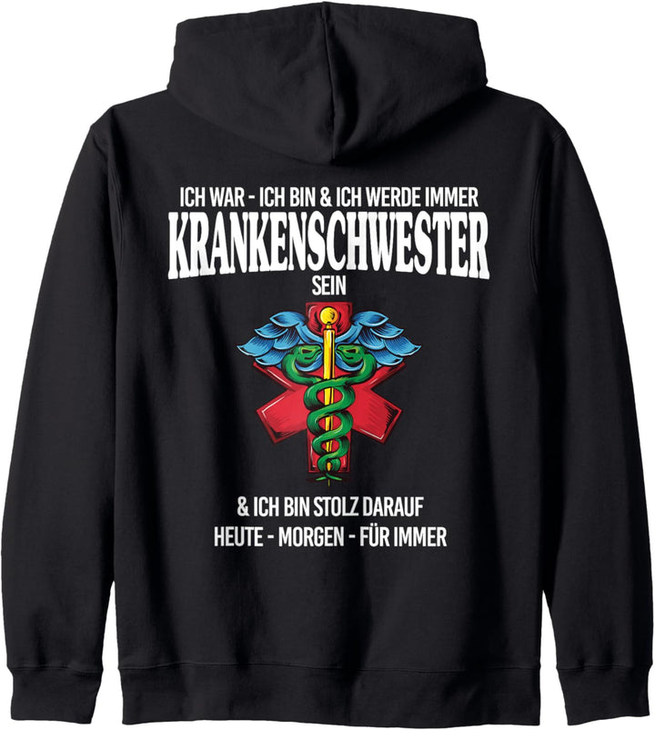 Pausenjacke - Ich bin stolz Krankenschwester zu sein Kapuzenjacke
