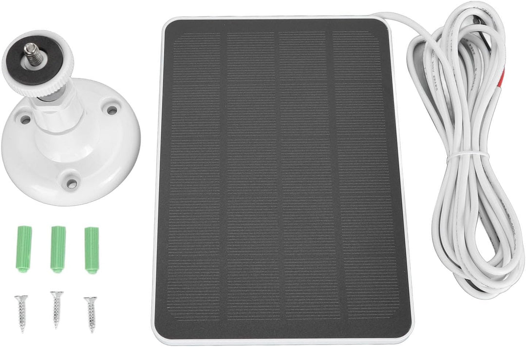Solarpanel-Stromversorgung für Google Nest, Eufy Doorbell 2K, IP66 Wasserdichtes Solarpanel mit 5 V