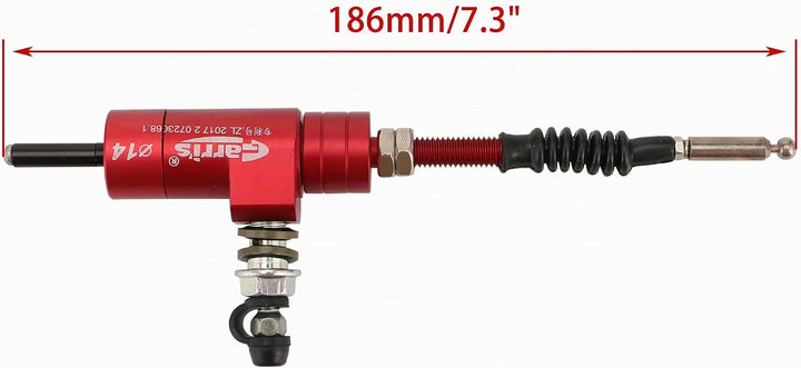 WOOSTAR 22mm Motorrad Hydraulische Kupplung Hauptbremszylinder mit CNC Bremshebel Ersatz für Motorra