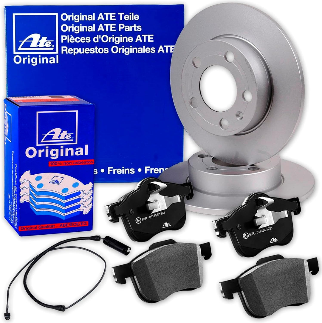 ATE Bremsscheiben 296mm + Beläge hinten passend für E90 E92 316+318i/d 320i