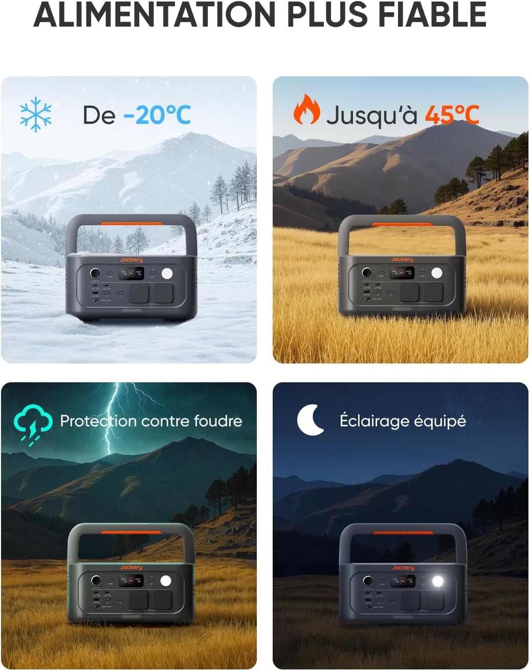 Jackery Explorer 500 V2 Tragbare Powerstation mit 12V KFZ-Ladekabel, 512Wh Solargenerator 230V/500W