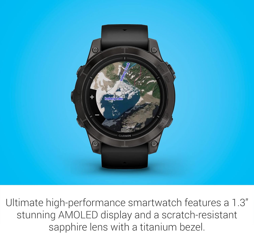 Garmin epix Pro (Gen 2) Sapphire Edition, 47 mm, Hochleistungs-Smartwatch, fortschrittliche Training
