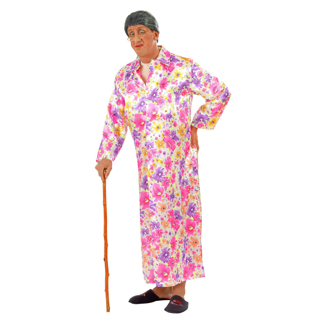 "FLASHER GRANNY" (sexy jumpsuit, dressing gown) - (M), M