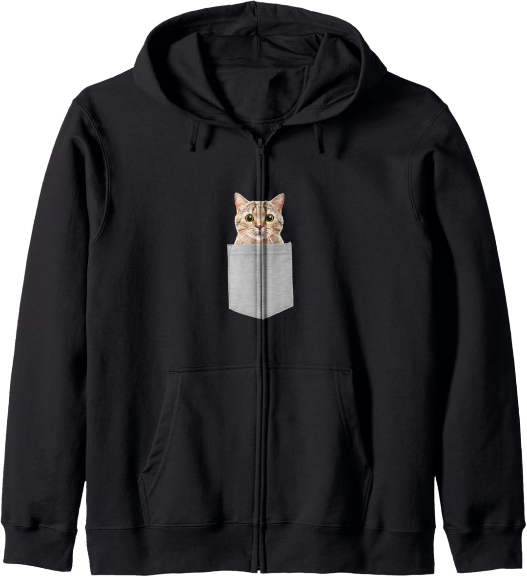 Cat in Your Pocket Tabby Kapuzenjacke