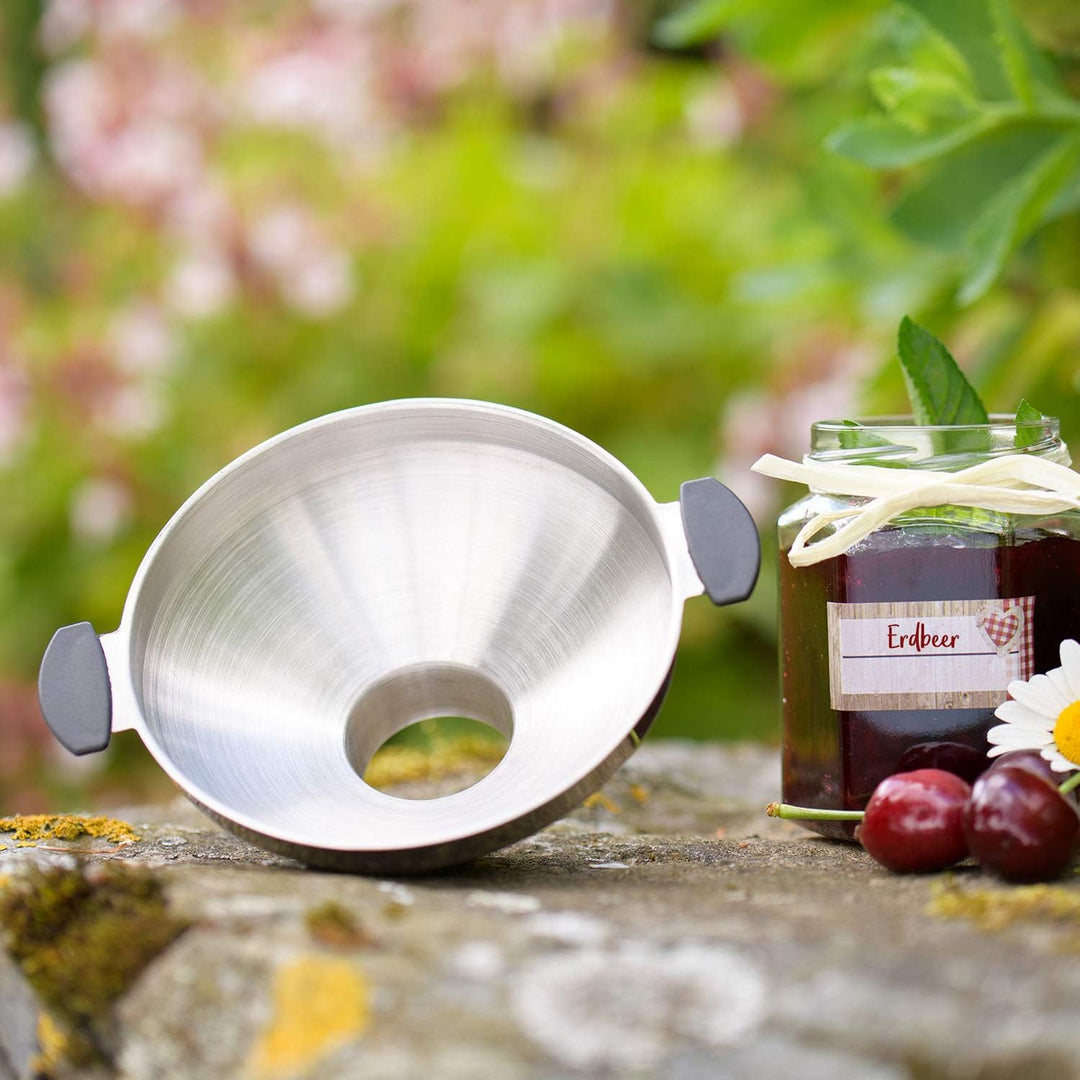 Westmark Einmach-/Marmeladentrichter mit langem Einfüllstutzen, Einfüllstutzen-Durchmesser: 3,8 cm (