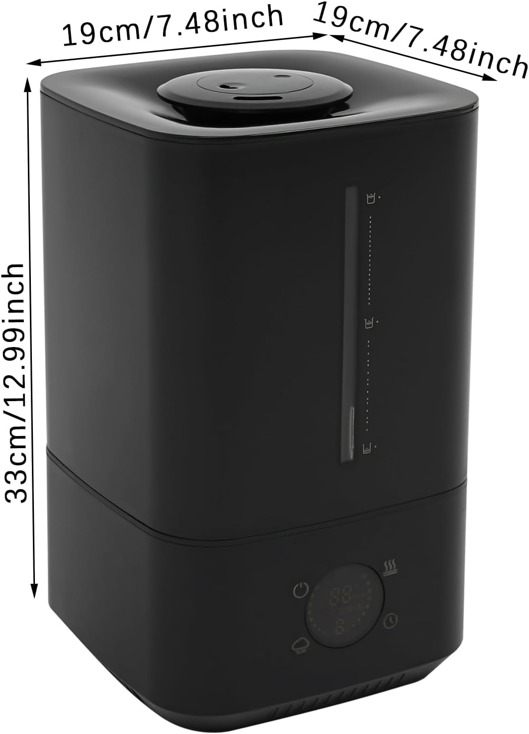 Top-Fill Luftbefeuchter 6L, Humidifier mit 360°Drehbare Düse, Spülmaschinenfest Vernebler, Schlafmod