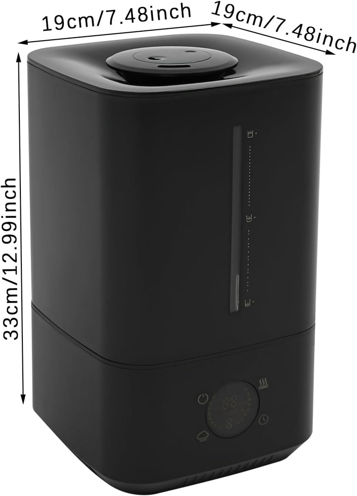 Top-Fill Luftbefeuchter 6L, Humidifier mit 360°Drehbare Düse, Spülmaschinenfest Vernebler, Schlafmod