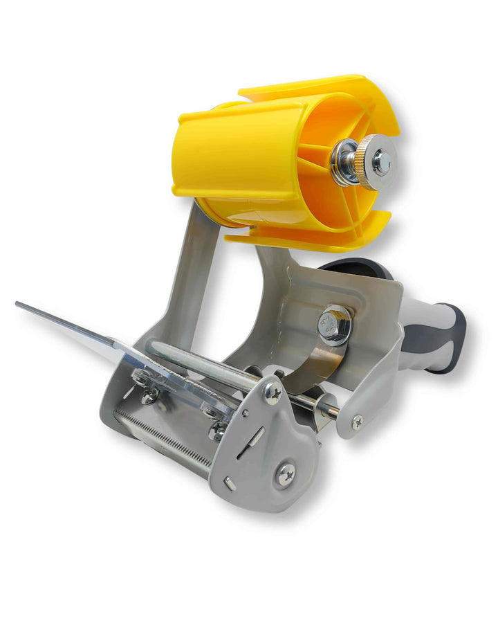 gws Packband Handabroller Professioneller Klebebandabroller mit stabilem Metallrahmen, Sicherheitskl