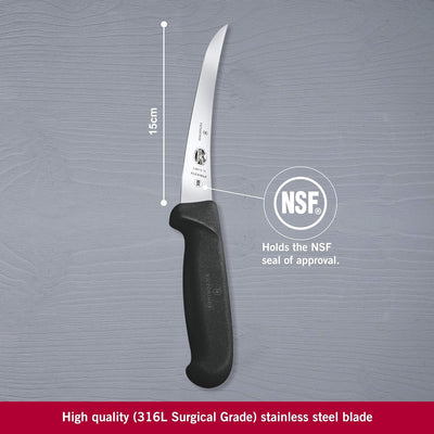 Victorinox Fibrox Kochmesser, Ausbeinmesser, Extra Scharfe Klinge, Rostfreier Stahl, Spülmaschinenge