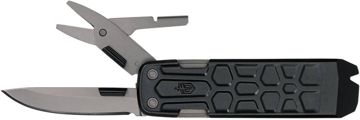Gerber Multi-Tool mit 7 Funktionen, Messer mit glatter Klinge und Gürtelclip, Lockdown Slim Pry, Gus