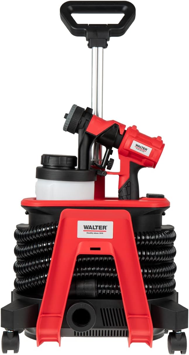 WALTER Farbsprühsystem mobil 1200 W, für Farben, Lacke & Lasuren im Innen- & Aussenbereich, inklusiv